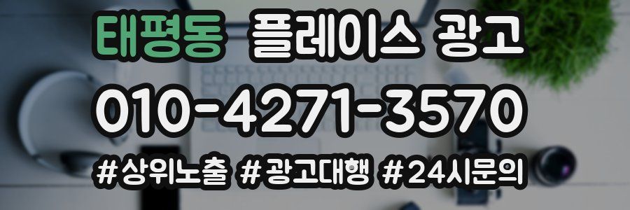 태평동 플레이스 광고
