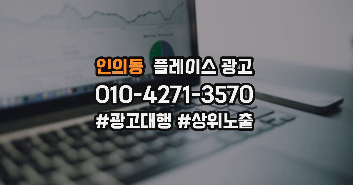 인의동 플레이스 광고
