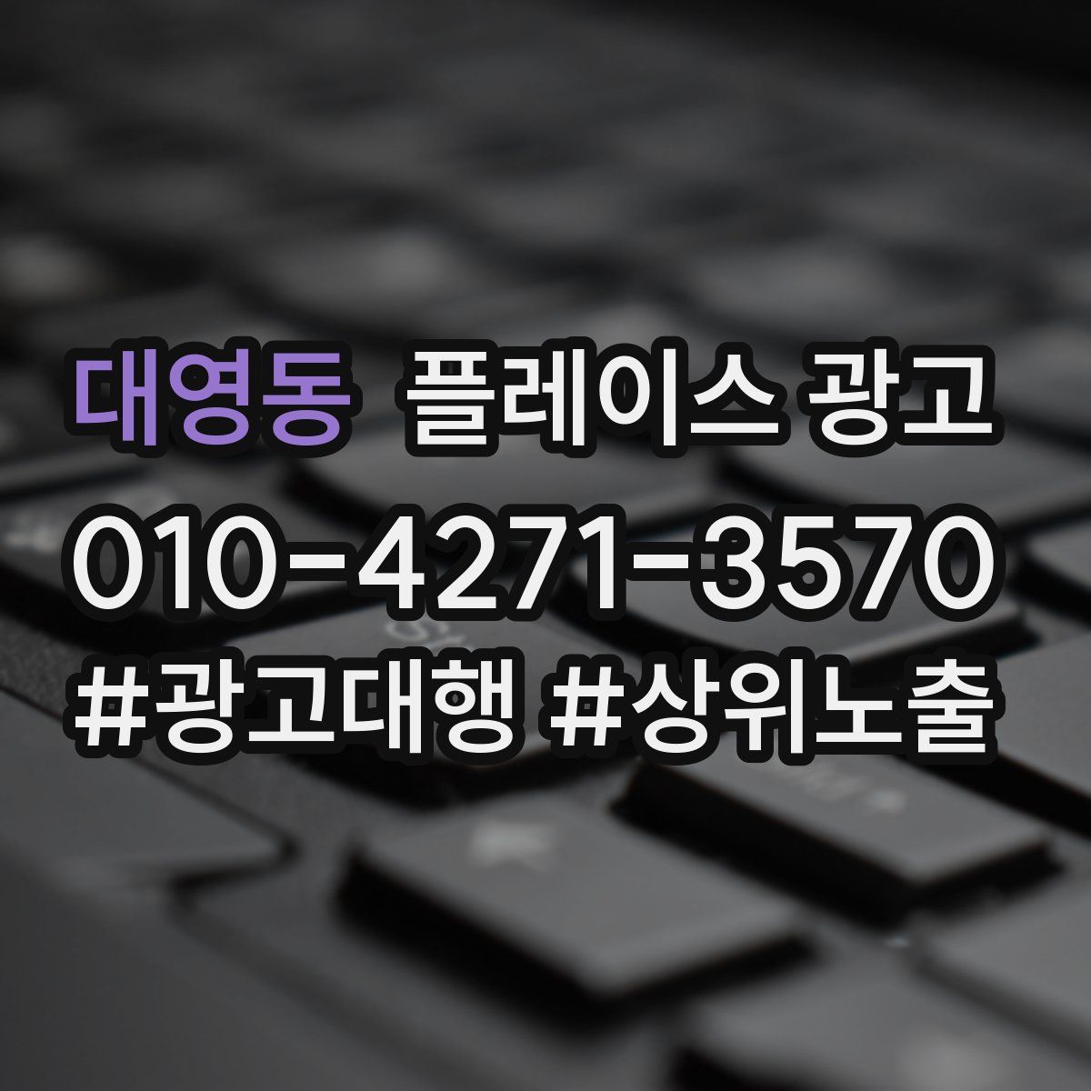 대영동 플레이스 광고