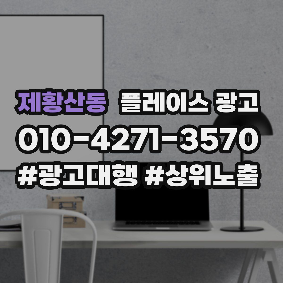 제황산동 플레이스 광고
