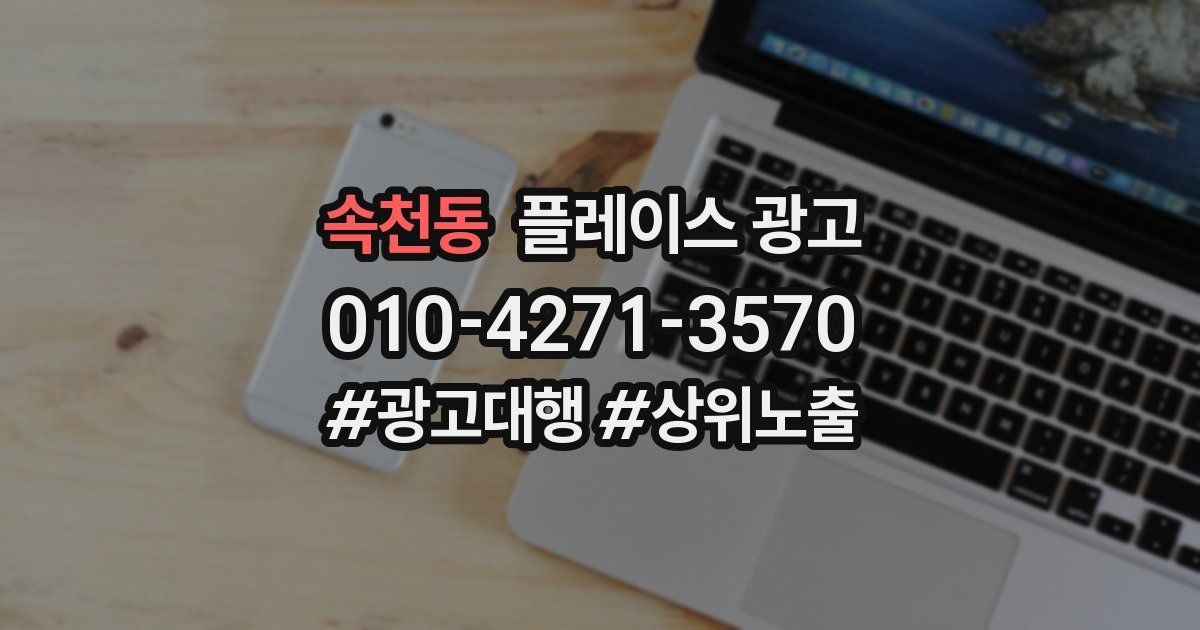 속천동 플레이스 광고