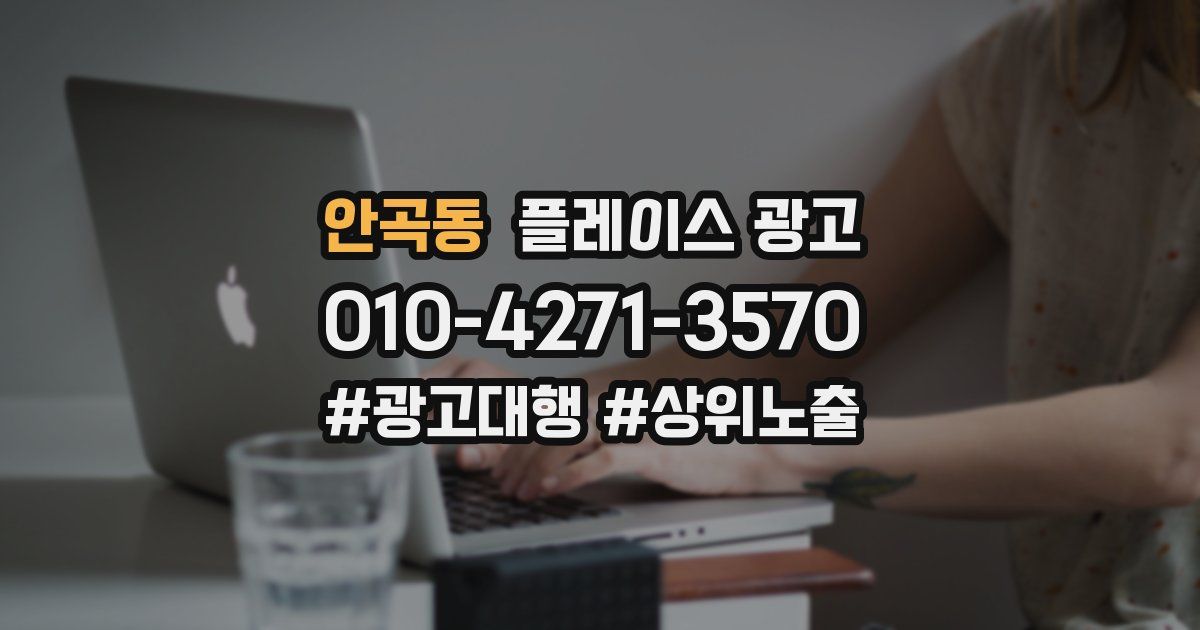 안곡동 플레이스 광고