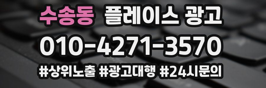수송동 플레이스 광고