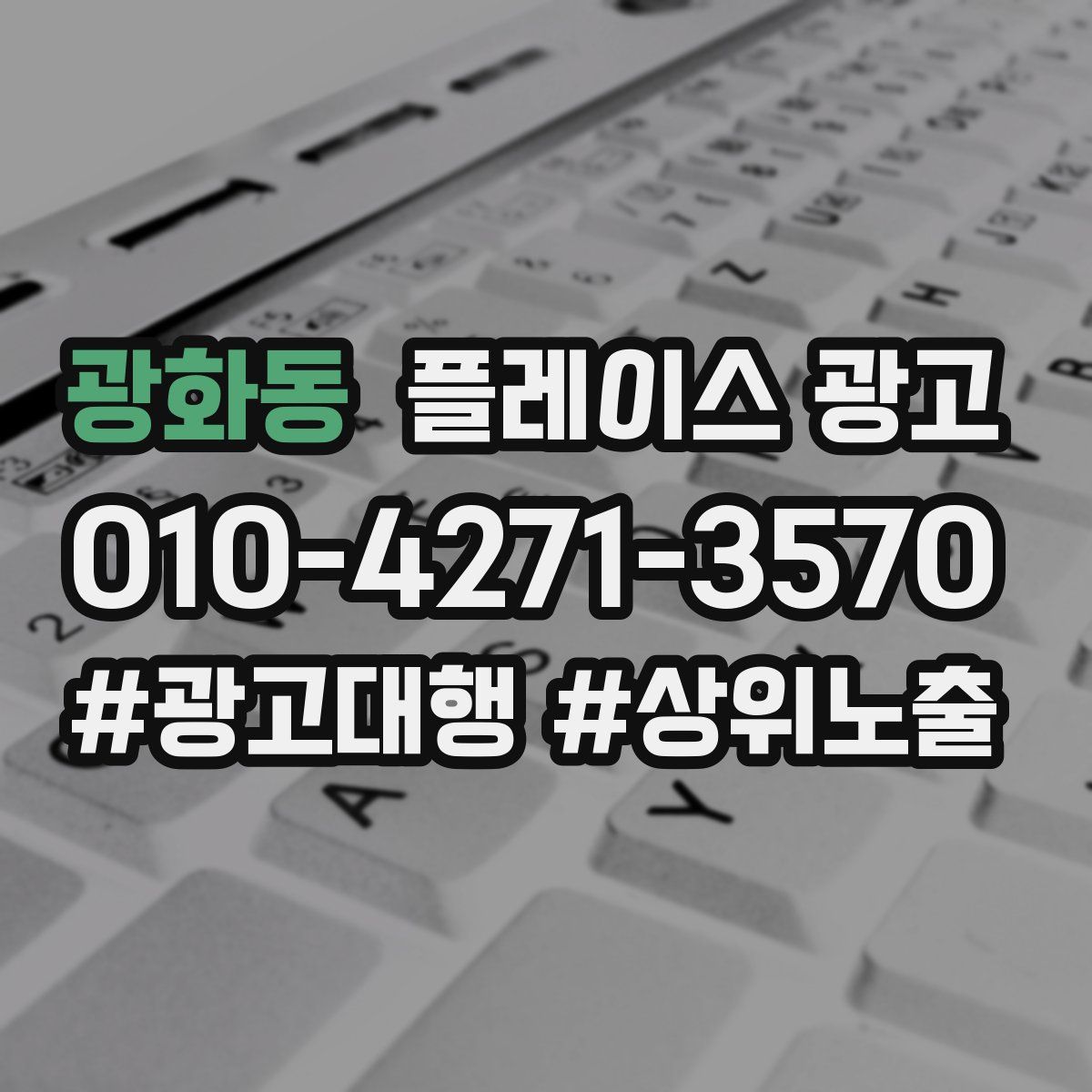 광화동 플레이스 광고