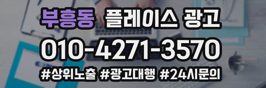 부흥동 플레이스 광고