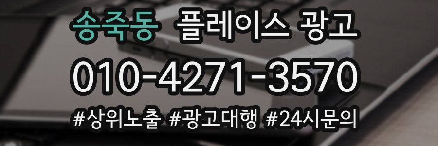 송죽동 플레이스 광고