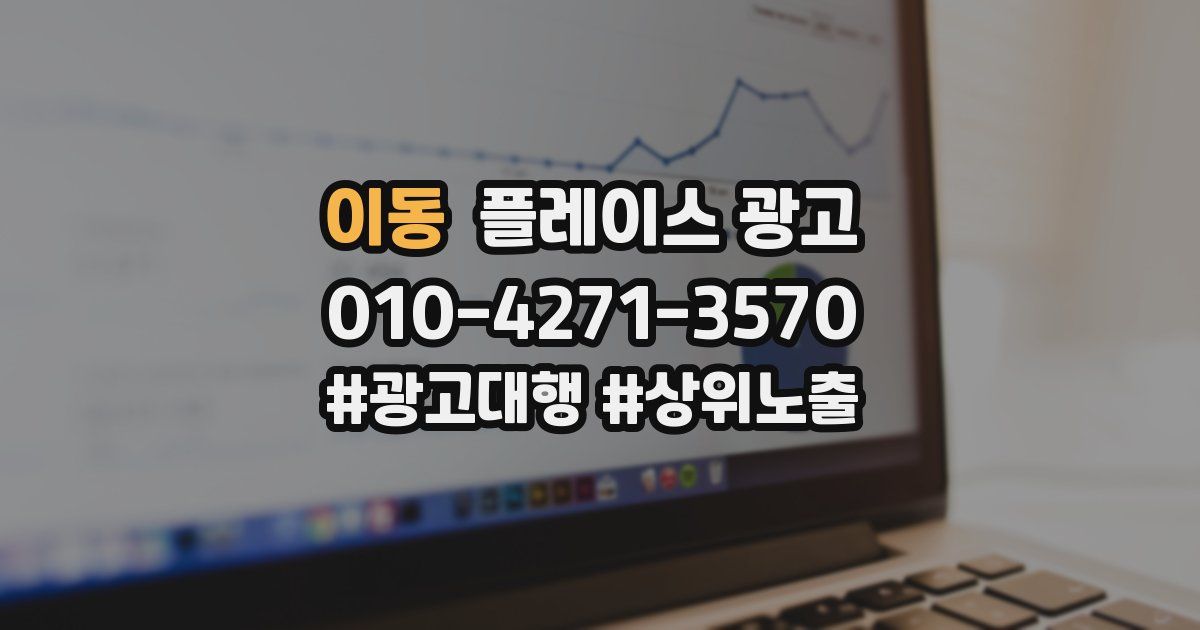 이동 플레이스 광고