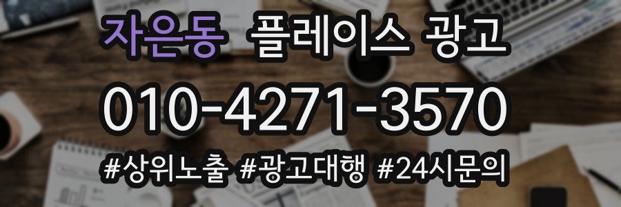 자은동 플레이스 광고