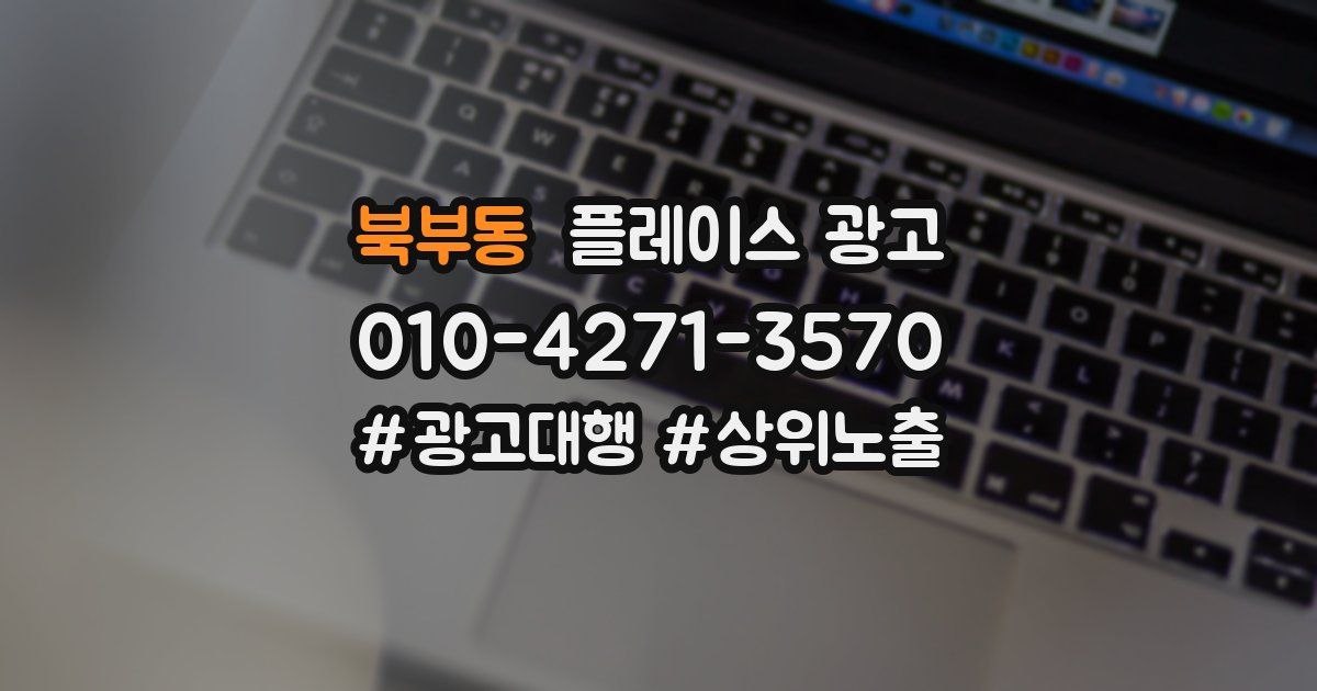 북부동 플레이스 광고