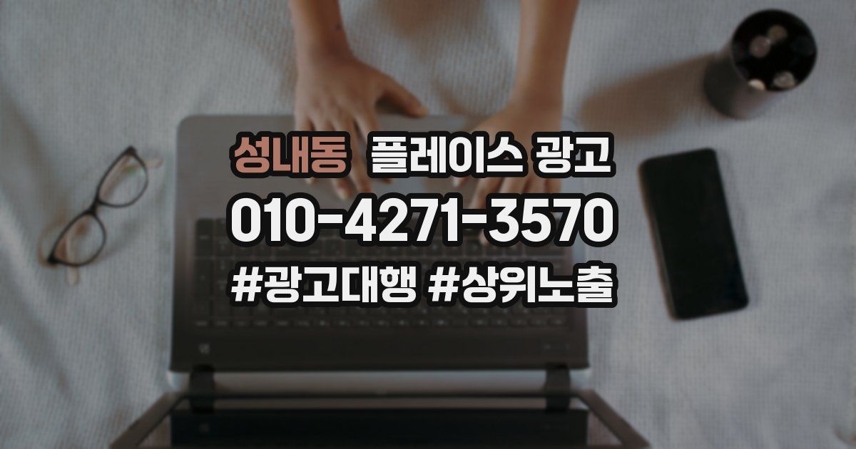 성내동 플레이스 광고