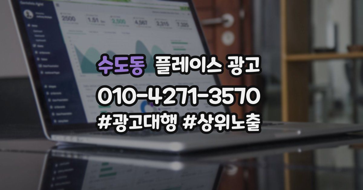 수도동 플레이스 광고