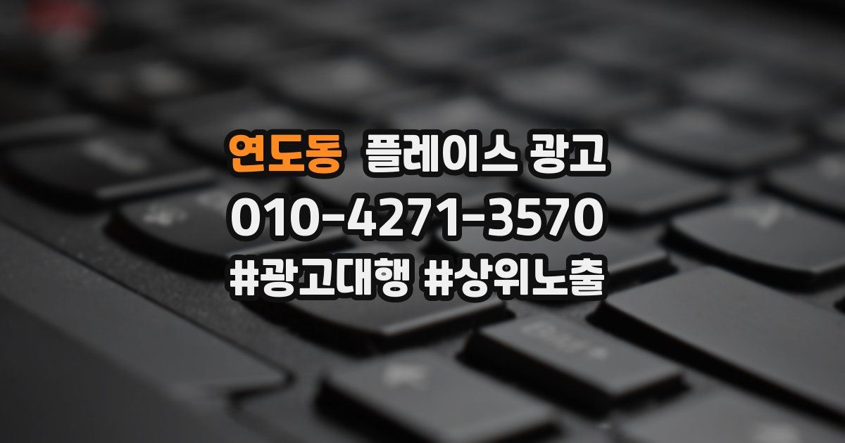 연도동 플레이스 광고