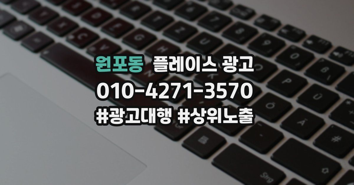 원포동 플레이스 광고