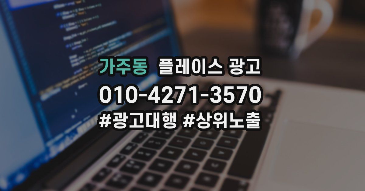 가주동 플레이스 광고