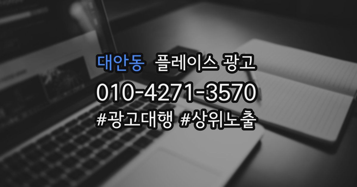 대안동 플레이스 광고