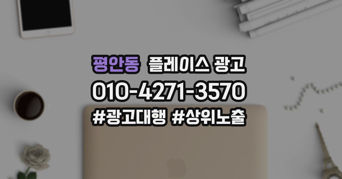 평안동 플레이스 광고