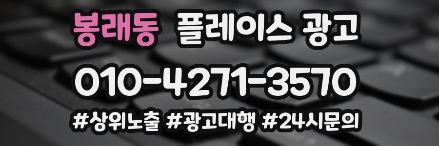 봉래동 플레이스 광고