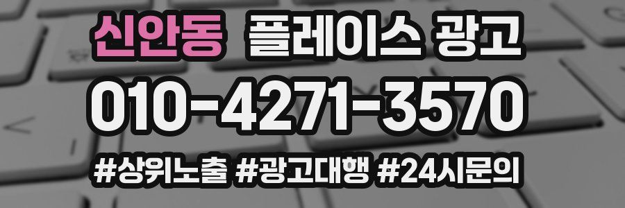신안동 플레이스 광고