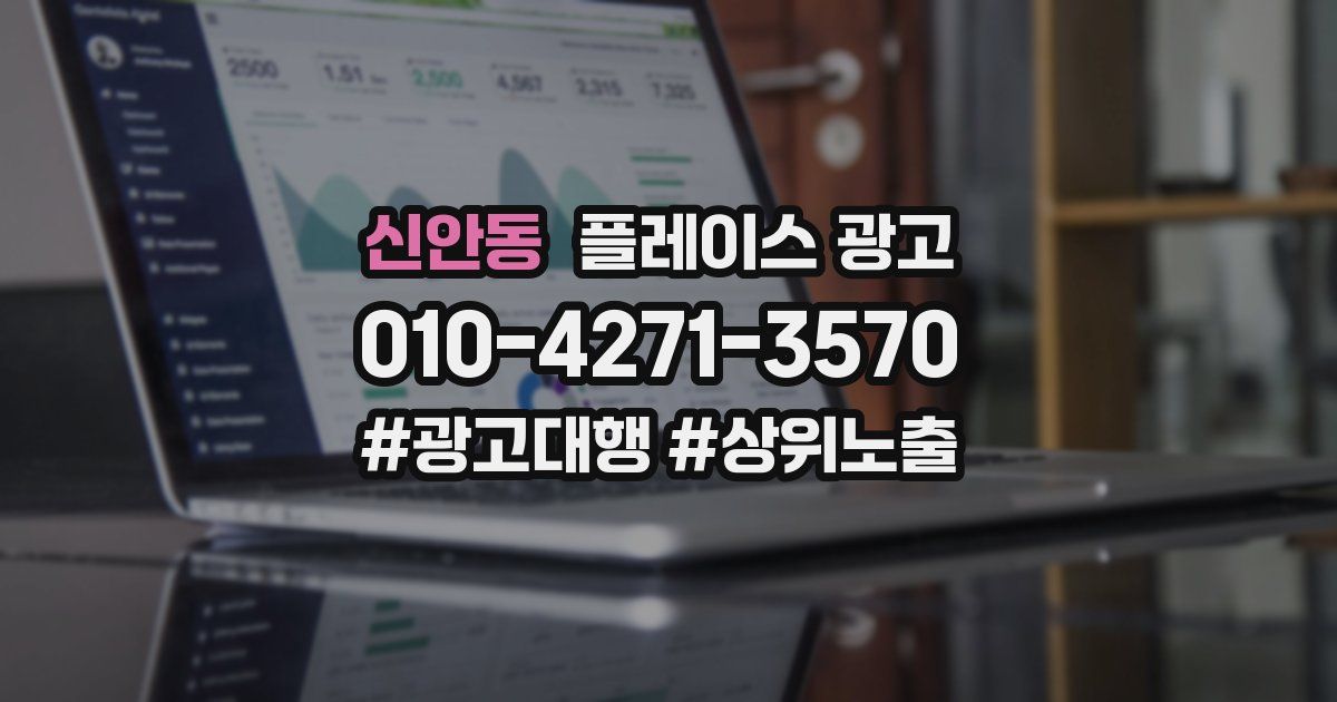 신안동 플레이스 광고