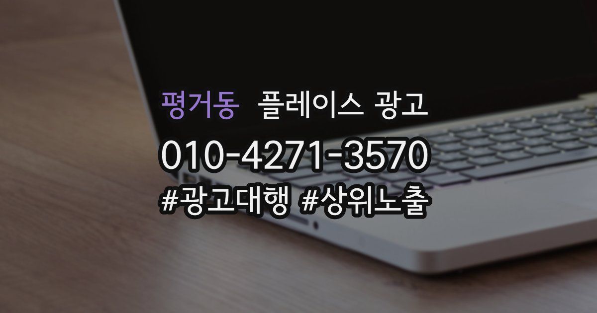 평거동 플레이스 광고