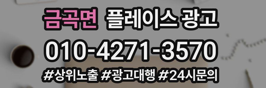 금곡면 플레이스 광고