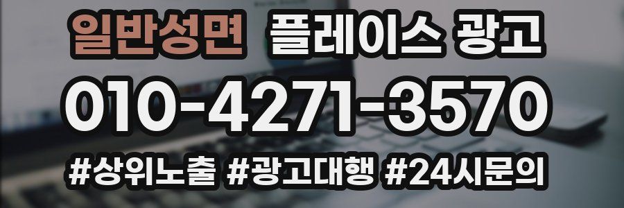 일반성면 플레이스 광고