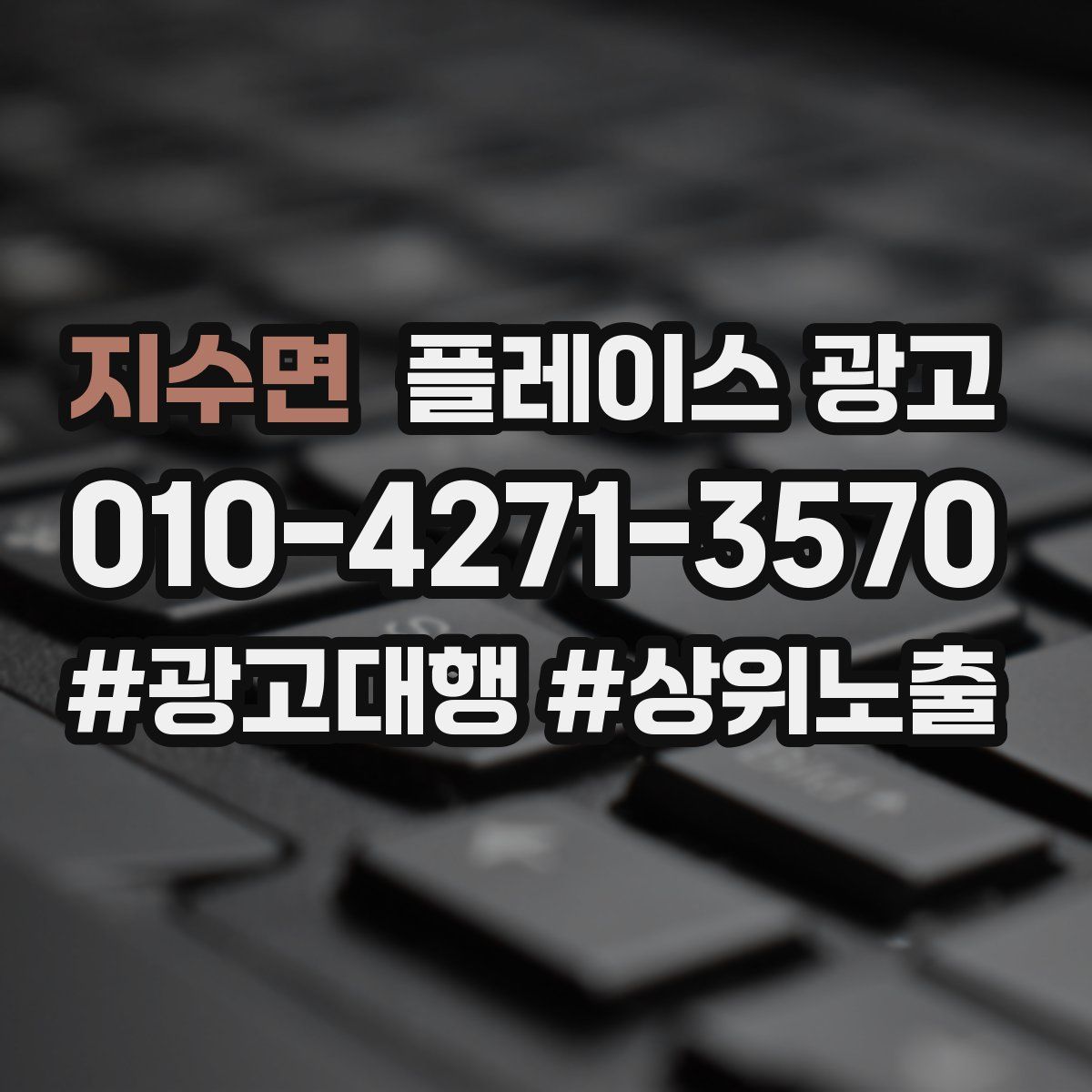 지수면 플레이스 광고