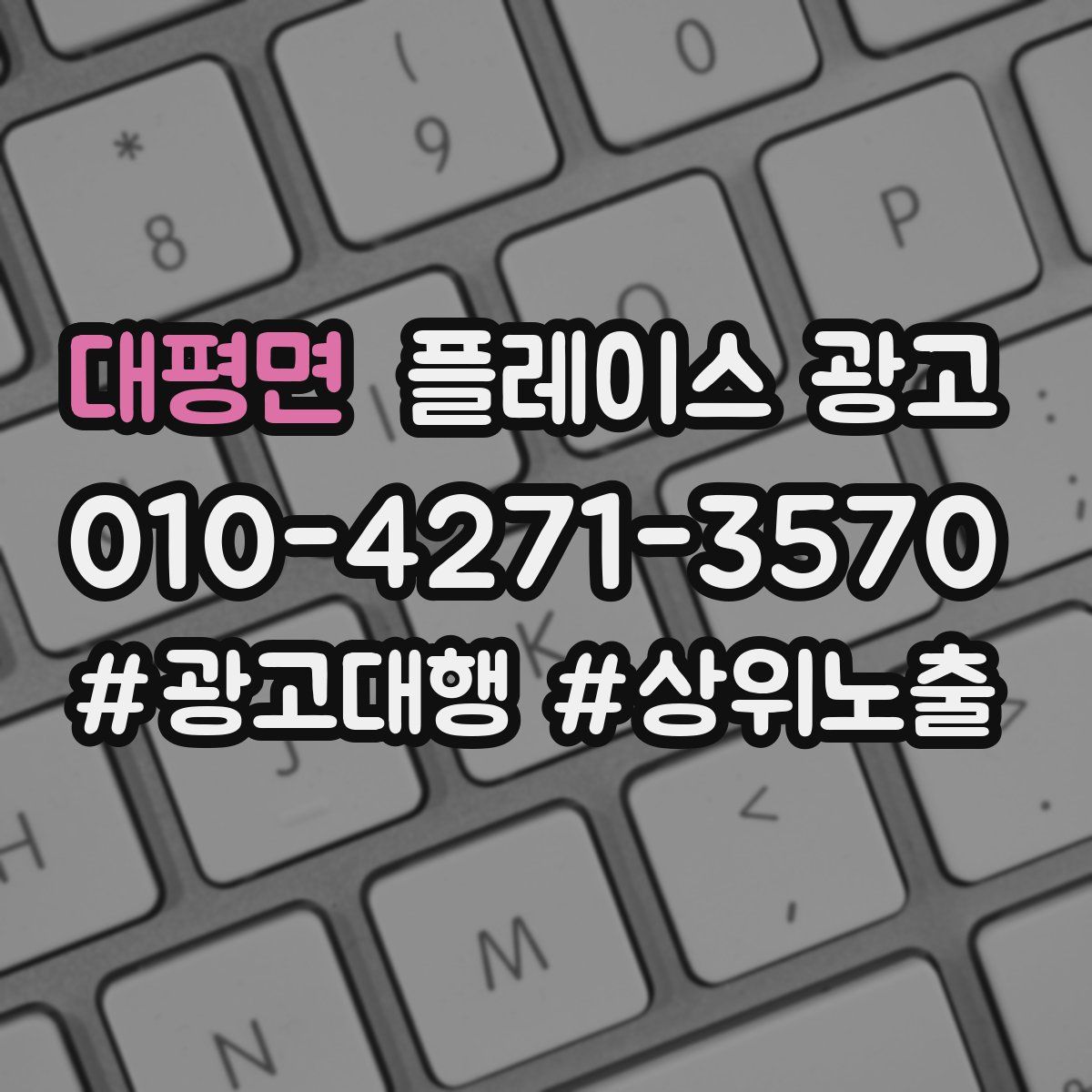 대평면 플레이스 광고