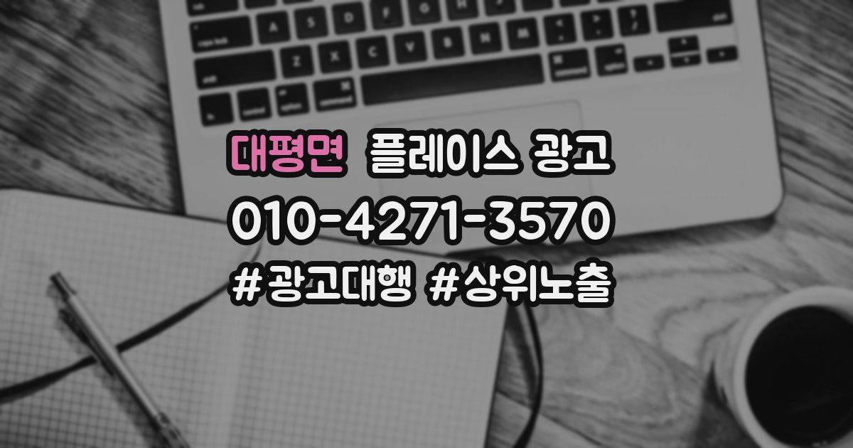 대평면 플레이스 광고