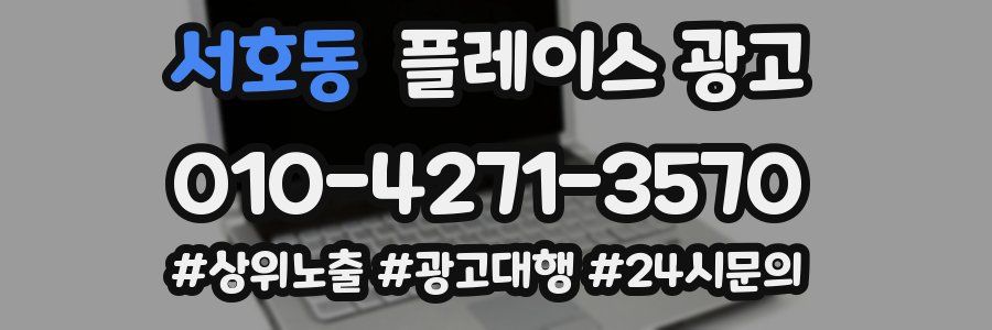서호동 플레이스 광고