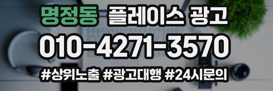 명정동 플레이스 광고
