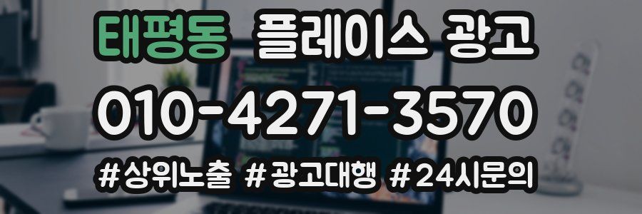 태평동 플레이스 광고