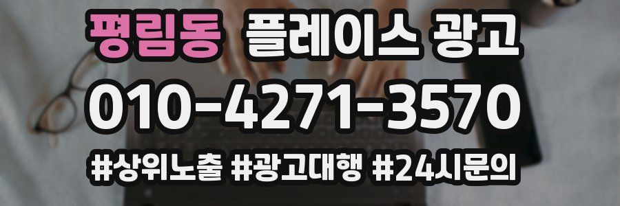 평림동 플레이스 광고