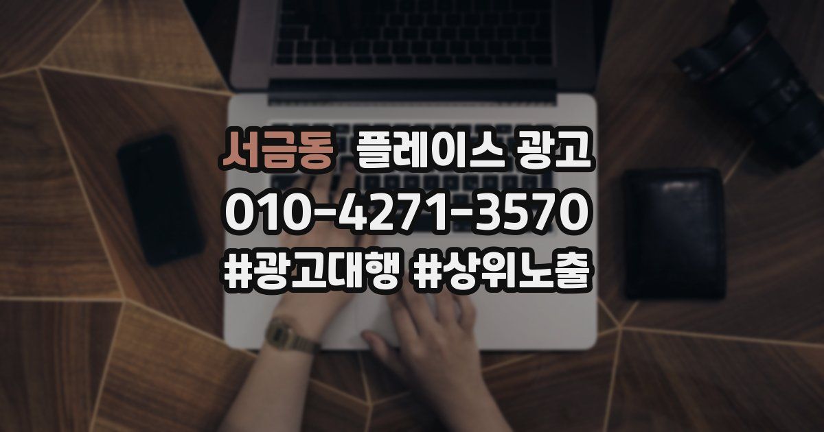 서금동 플레이스 광고