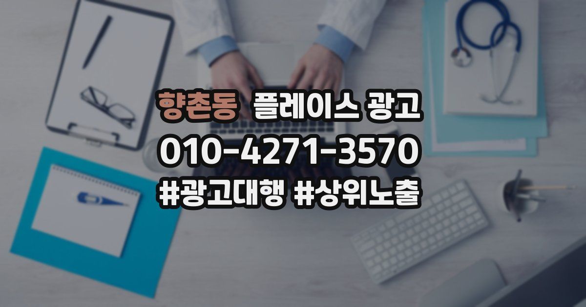 향촌동 플레이스 광고
