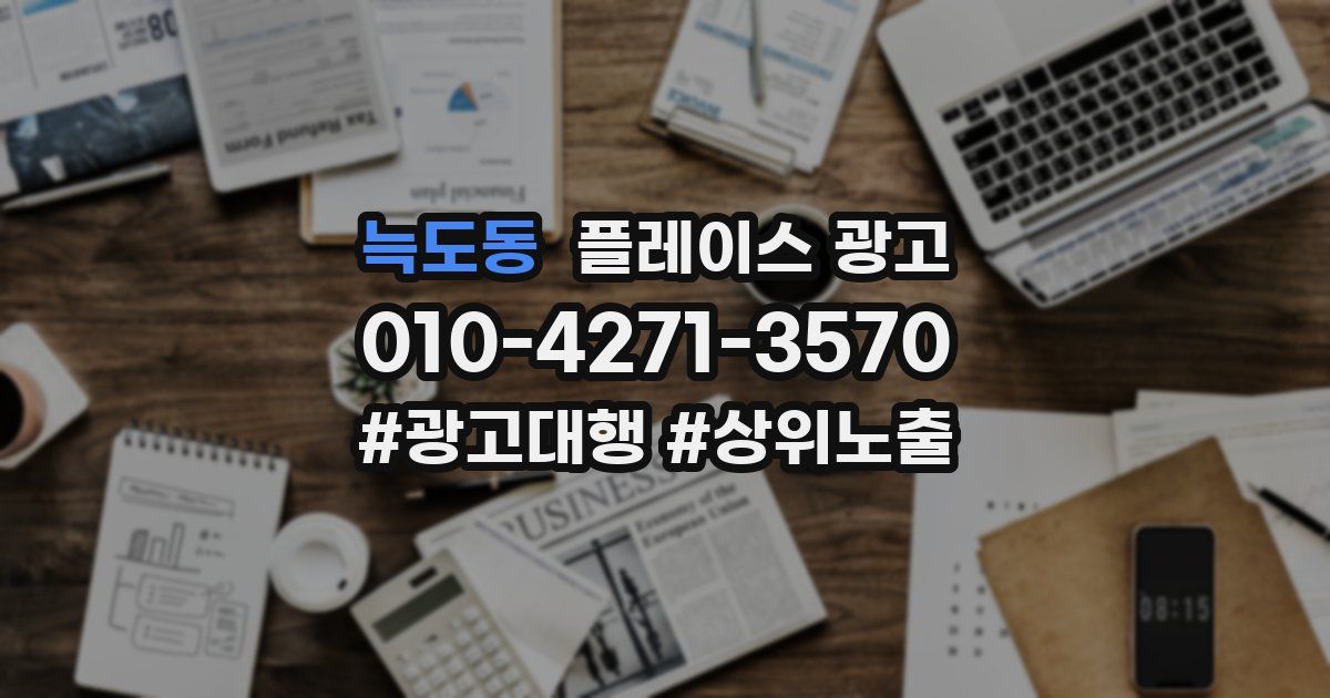 늑도동 플레이스 광고