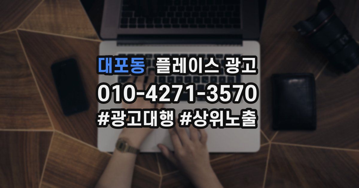 대포동 플레이스 광고