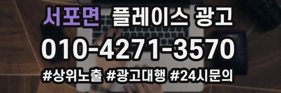 서포면 플레이스 광고