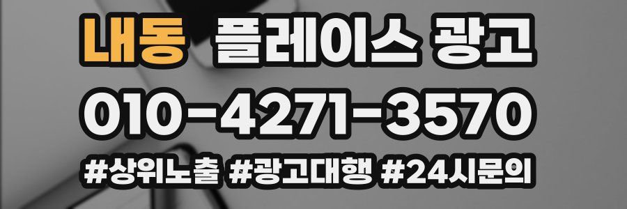 내동 플레이스 광고