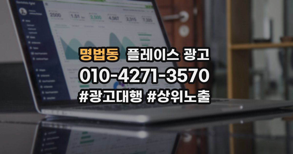 명법동 플레이스 광고
