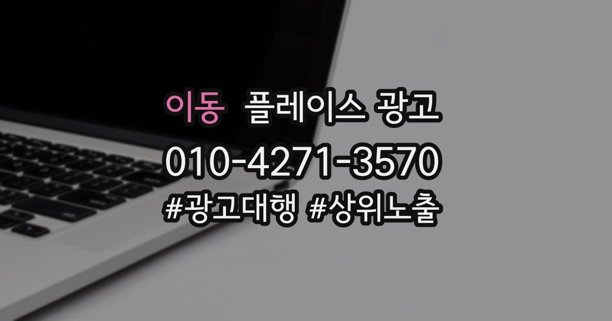 이동 플레이스 광고