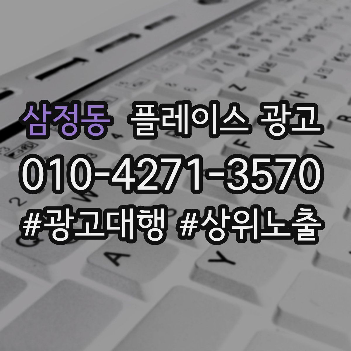 삼정동 플레이스 광고