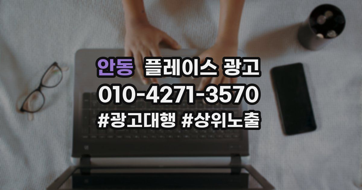 안동 플레이스 광고