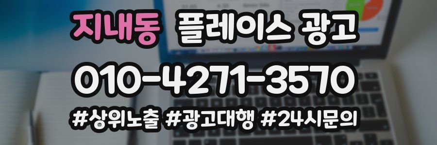 지내동 플레이스 광고