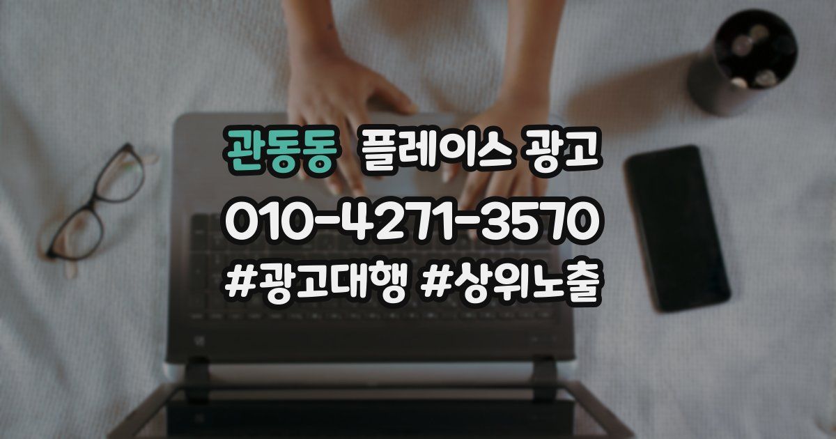 관동동 플레이스 광고
