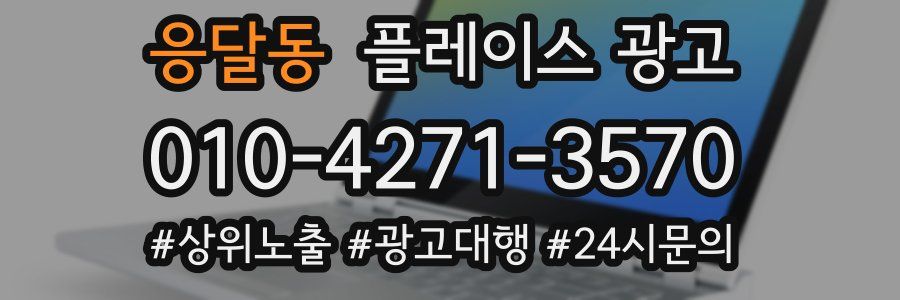 응달동 플레이스 광고