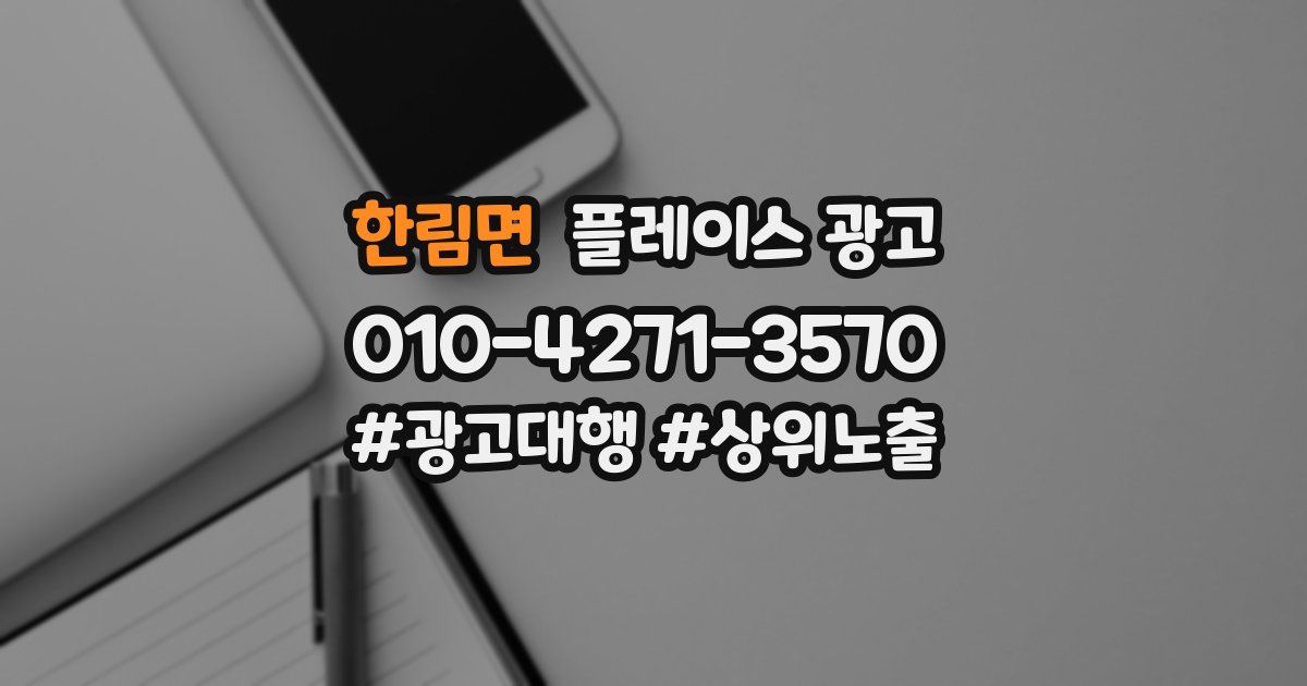 한림면 플레이스 광고