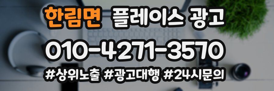 한림면 플레이스 광고