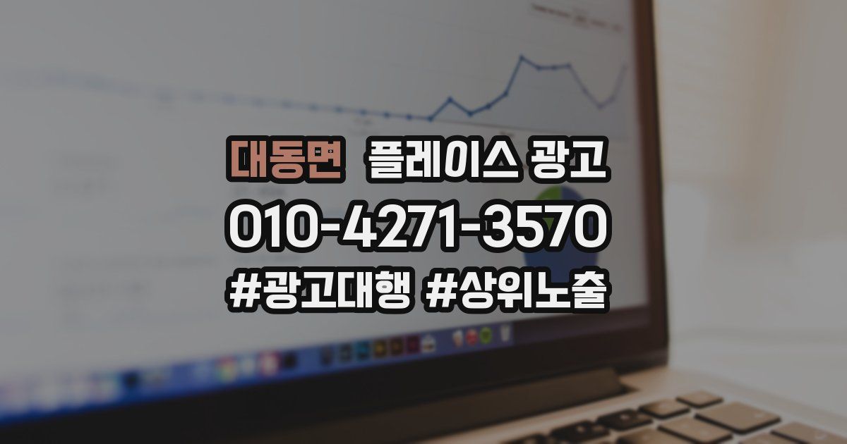 대동면 플레이스 광고