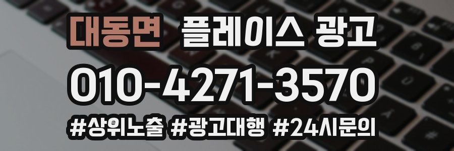 대동면 플레이스 광고
